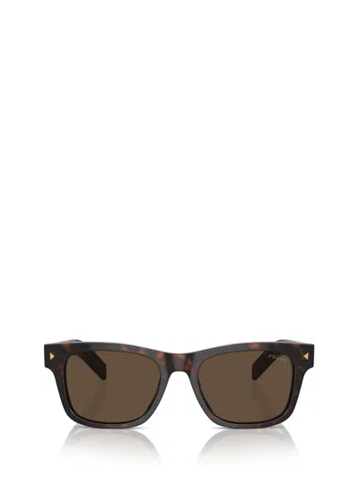 Prada Eyewear Square Frame Sunglasses In Radica Tortoise