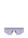 Prada Sonnenbrille Mit Shield-gestell In Purple