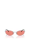 Prada 0pr A59s Oval Frame Sunglasses In Pink
