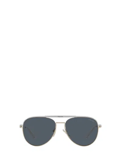 Prada Eyewear Sunglasses In Silver / Pale Gold