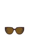 Prada Eyewear Round Frame Sunglasses In Tortoise