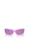 Prada Eyewear Butterfly Frame Sunglasses In Transparent Ametyst