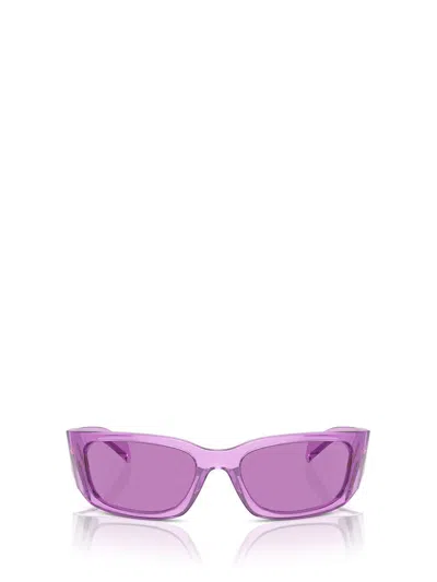 Prada Eyewear Sunglasses In Transparent Ametyst