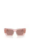Prada Woman Sunglasses Pr 08ys In Transparent Peach