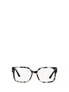 Prada Square-frame Glasses In Talc Tortoise