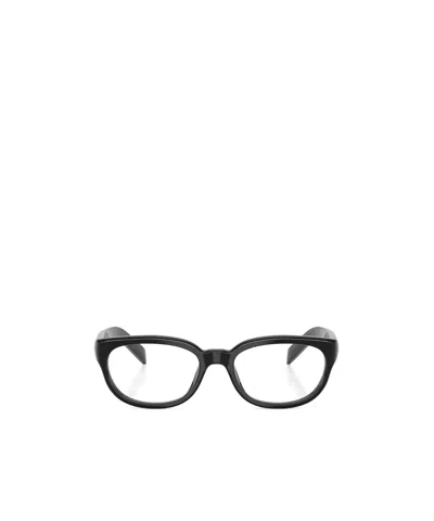 Prada Eyewear Round Frame Glasses In Orange