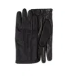 Prada Handschuhe Aus Re-nylon Und Nappa-leder In Black