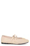 Prada Fabric Ballet Flats With Logo