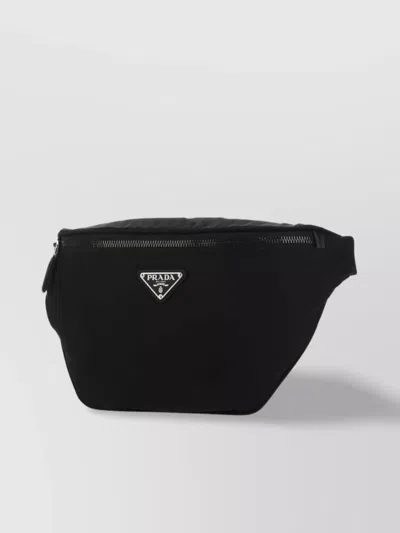 Prada Fabric Belt Bag With Adjustable Strap In F0002