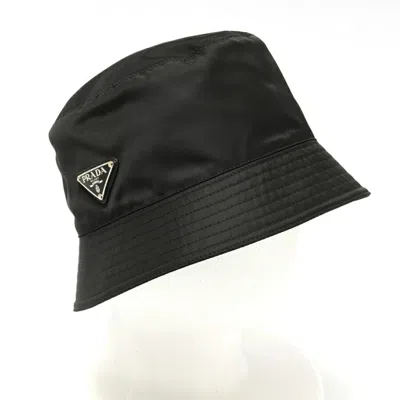 Pre-owned Prada Fabric Bucket Hat () In Black