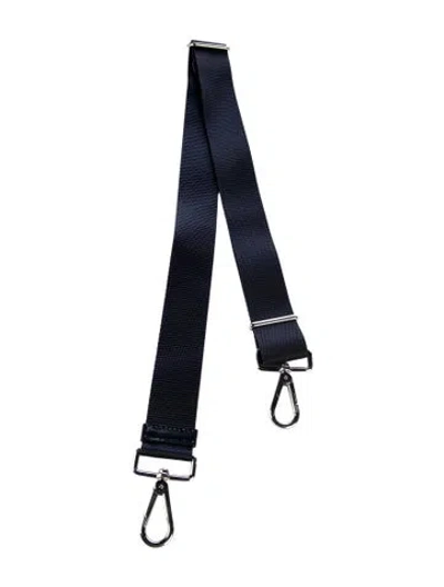 Pre-owned Prada Fabric Handbag Strap In Blue