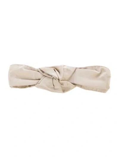 Pre-owned Prada Fabric Headband In Neutrals
