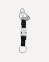 Prada Fabric Keyring In Black