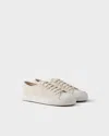 Prada Ivory Leather Sneakers
