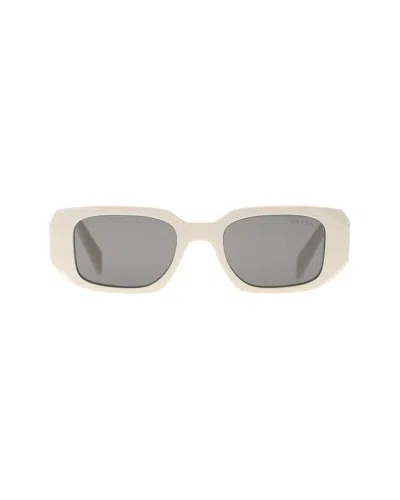 Prada Faceted Acetate Low-lens Sunglasses With Multifaceted Temples