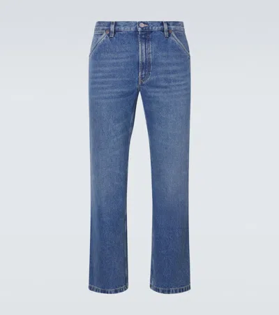 Prada Faded Slim Jeans In Blue