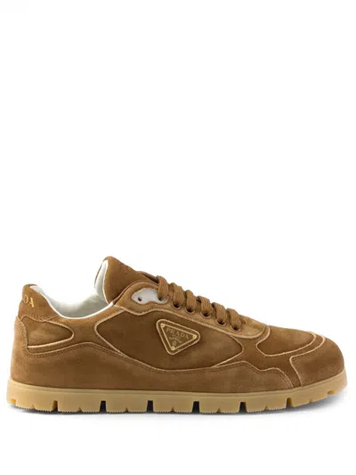 Prada Sneakers In Cinnamon