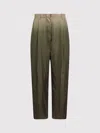 Prada Gradient Pintuck Twill Silk Pants