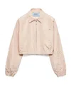 Prada Faille Blouson Jacket In Pink