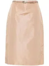 PRADA PRADA FAILLE SKIRT CLOTHING