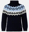Prada Fair Isle Wool And Cashmere Sweater In Blue