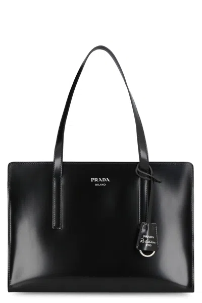 Prada Fashionable Re-edition 1995 Leather Handbag For Women In Black
