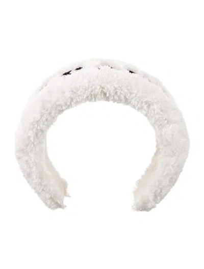 Pre-owned Prada Faux Fur Headband In Neutral