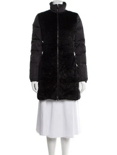 Pre-owned Prada Faux Fur Jacket In Black
