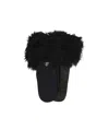 Prada Faux-fur Leather Gloves In Black
