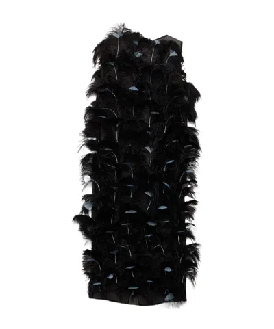 PRADA PRADA EMBELLISHED SLEEVELESS DRESS