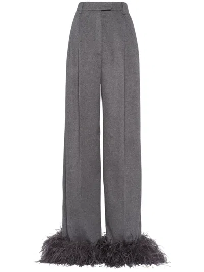 Prada Grey Wide Leg Pant