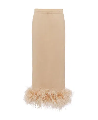 PRADA PRADA ELASTICATED WAISTBAND SLIT-DETAILED SKIRT