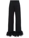 Prada Jogginghose Aus Baumwollfleece Mit Federbesatz