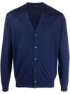 Prada Cardigan Mit V-ausschnitt In Blue