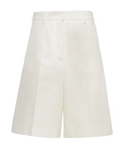 Prada Fit Casual Shorts In White