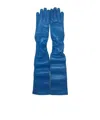 Prada Five-finger Gloves In Blue
