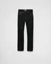 Prada Wide-leg Jeans - Women's - Cotton In Black