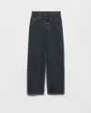 Prada Regular Denim Jeans In Black