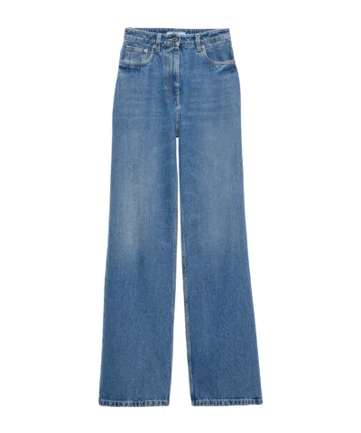 Prada Five-pocket Denim Jeans In Blue