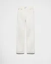 Prada Old Denim Five-pocket Jeans In White