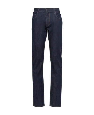 Prada Five-pocket Jeans In Black