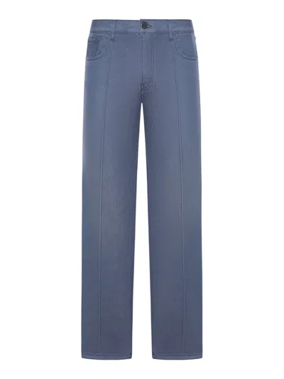 Prada Five Pocket Jeans In Washed Denim In Blue