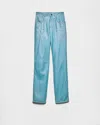 Prada Five-pocket Nappa Leather Pants