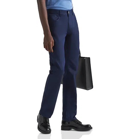 Prada Five-pocket Stretch Drill Jeans In Navy In Blue