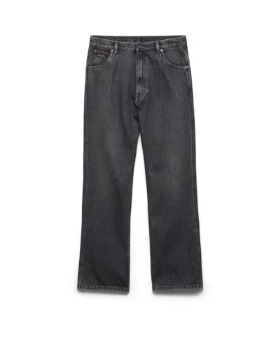 Prada Five-pocket-jeans Aus Denim In Schwarz