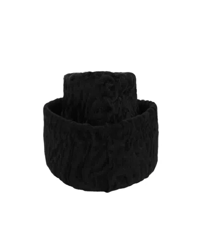 Prada Flange Design Hat In Black