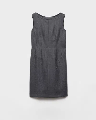 Prada Flannel Dress In Gray