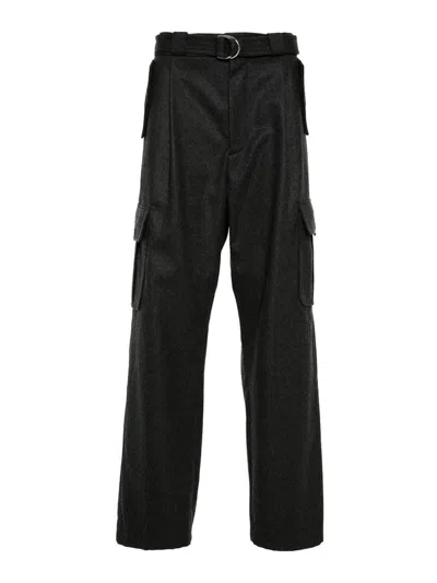 Prada Flannel Pants In Gray
