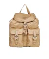 Prada Flap Backpack In Brown