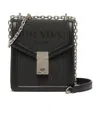 Prada Flap Crossbody Bag In Black